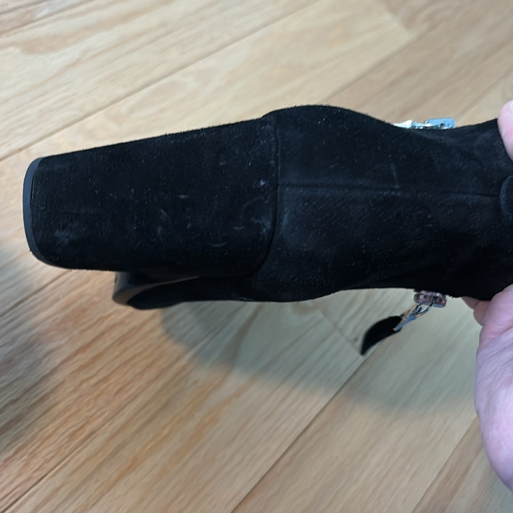 Rag And Bone Harrow Bootie, Black Suede, Size 8.5 - image 8